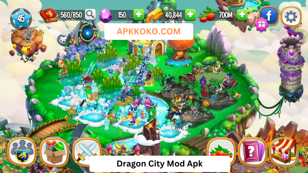download Dragon City Mod Apk unlimited coins
