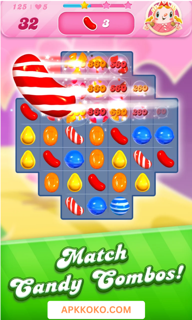 Download Candy Crush Saga Mod Apk unlimited Boosters