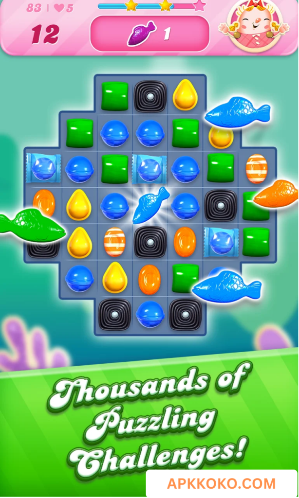 Download Candy Crush Saga Mod Apk unlimited moves