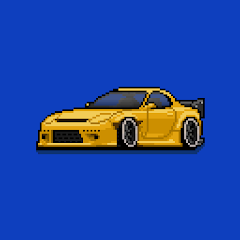 Pixel Car Racer mod apk logo