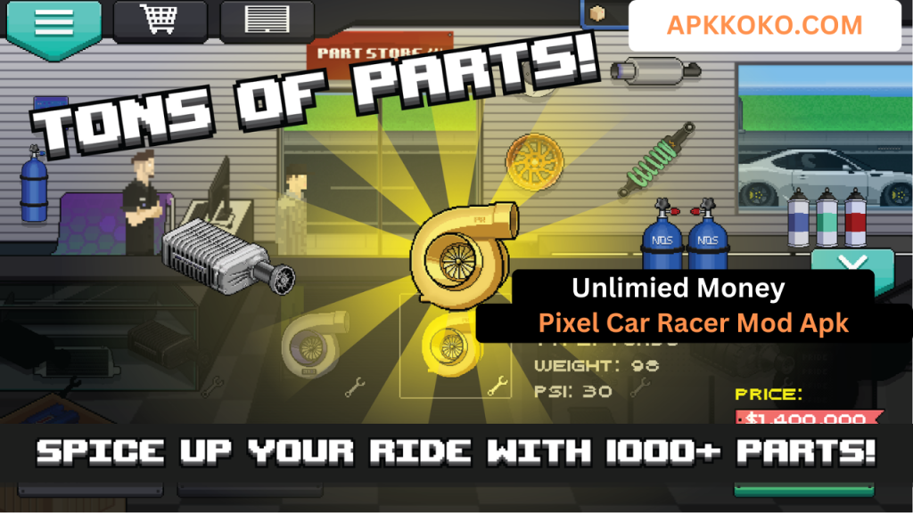 download Pixel Car Racer Mod Apk Unlimited Money