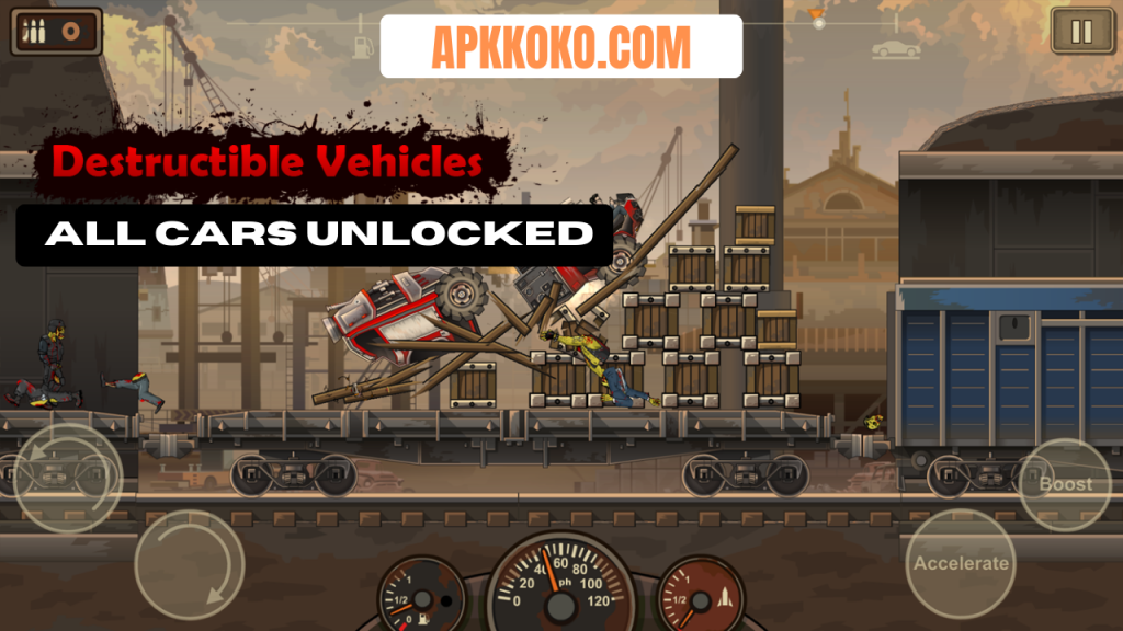 _download Earn To Die 2 Mod Apkall cars unlocked